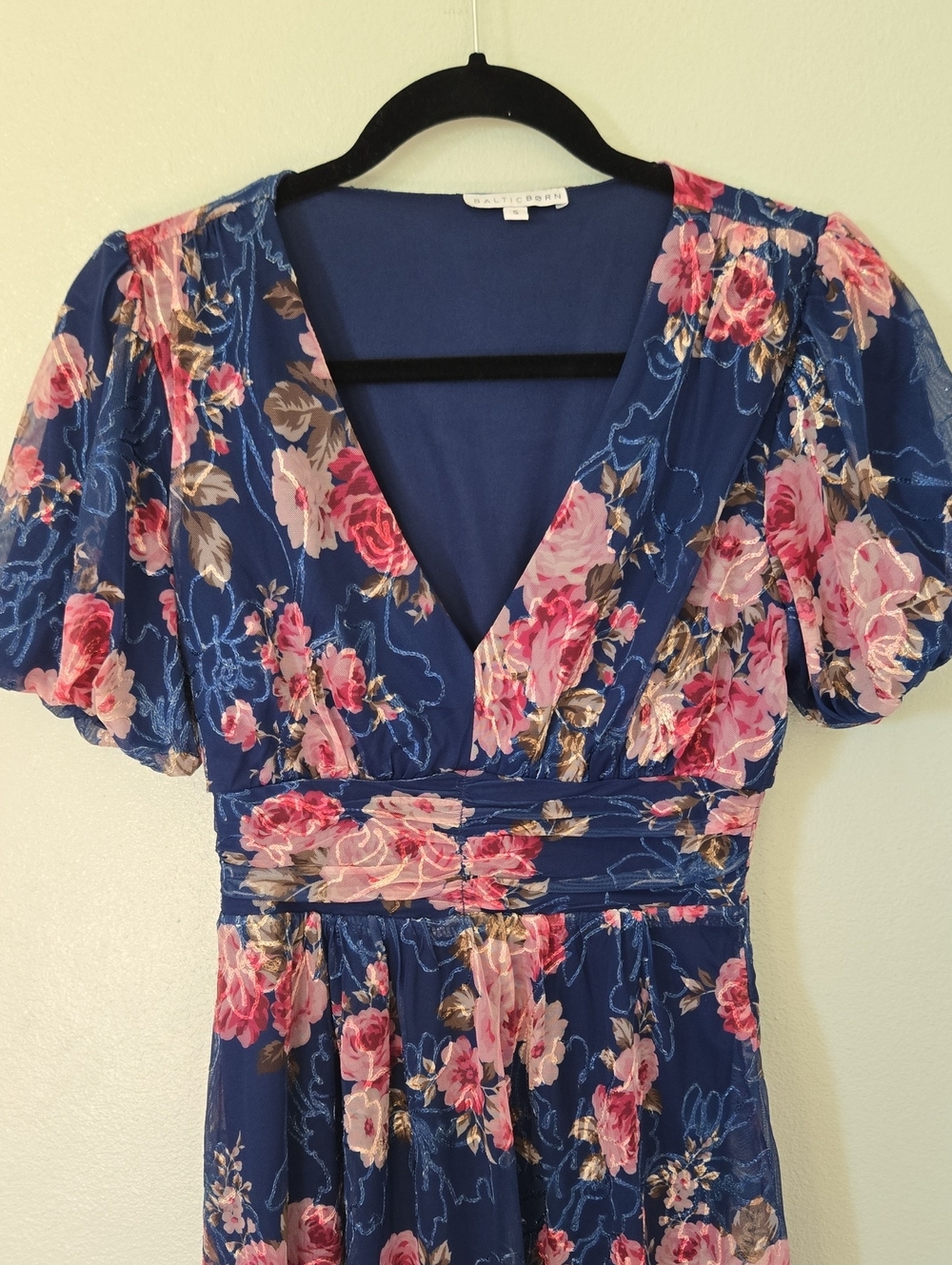 Baltic Born | Ardley Navy Floral Midi Dress Size Small - Picture 3 of 9